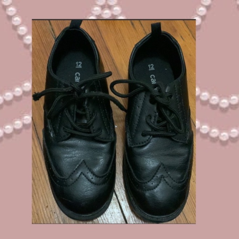 Carter’s Black Dress Shoes - Boys size 12